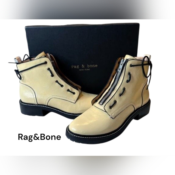 NEW RAG & BONE "Cannon" boots size 37.5 - Picture 1 of 8